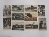 many old photographs of people and animals in the country