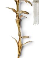 LAMPE de BUREAU en bronze, laiton et fer patiné doré. (photo 3)