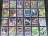 La collection de cartes à collectionner Pokémon est exposée sur une table.