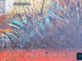 a picture of a painting of a field of grass