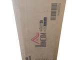 a cardboard box that has a red arrow on it
