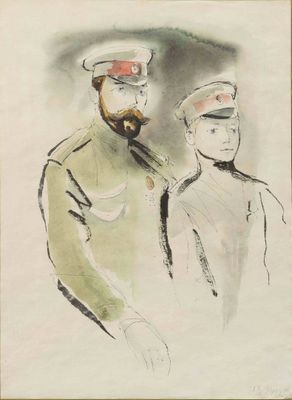 une image représentant deux hommes en uniforme militaire