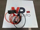 an image of a close up of a sign with wires on it