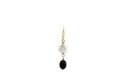 gros plan d'une paire de boucles d'oreilles sur fond blanc