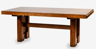 an image of a wooden table on a white background