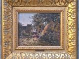 l'image d'un tableau accroché au mur d'une pièce