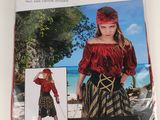 the costume is made of a pirate costume and is ready to be worn