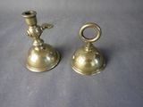 paire de chandeliers anciens en laiton