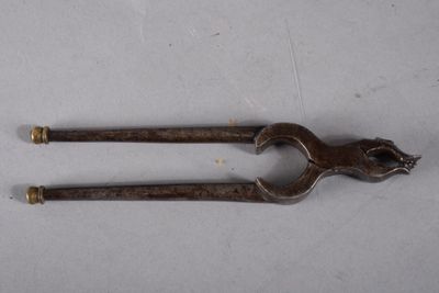 pair of old wrenets on a white surface