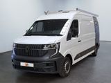 a picture of a white van parked in a room