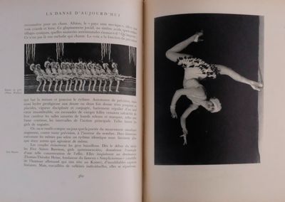 an open book with a picture of a man doing a trick