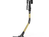a close up of a vacuum cleaner on a white background