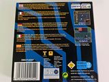 a back cover of a video game with a picture of a soccer player