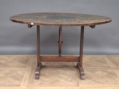 an image of a round table with a marble top