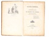 an open book with a drawing of a man and a woman