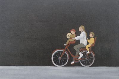 Amélie ROMET. Simplement. Acrylique sur toile. 27 x 41cm