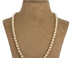 a close up of a necklace on a mannequin mannequin