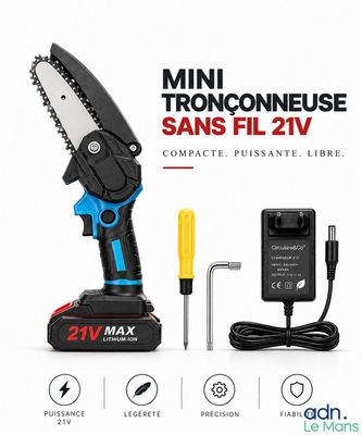 le « cord cutter » est branché à un chargeur et à un câble