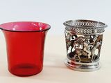 two cups that are next to each other on a table