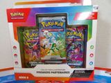 a box of pokemon cards sitting on a table