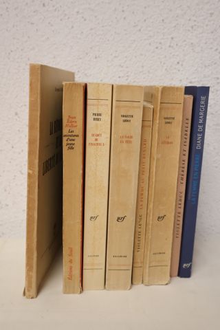 Violette LEDUC : 4 livres, Diane de MARGERIE 1 livre, Raymond MAN...