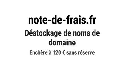 Nom de domaine note-de-frais.fr.