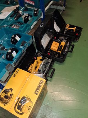 a lot of tools that are on the floor