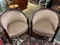 Paire de fauteuils gondoles de style Art Déco, H : 76 cm