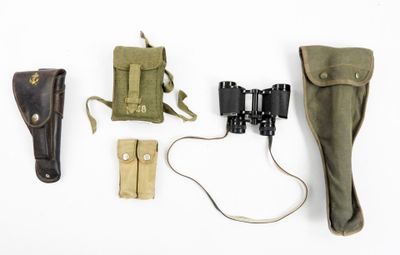 many items that are sitting on a white surface