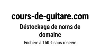 Nom de domaine cours-de-guitare.
