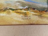 an image of a picture of a painting on a table