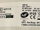 an image of a close up of a label on a refrigerator