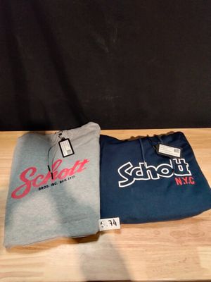 Lot de 2 sweats à capuche Schott Taille S