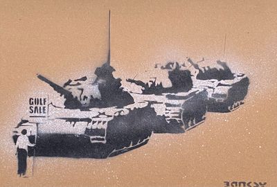 BANKSY (D'après) (1974) Weston Super Mare, 2015 - Souvenir d…