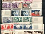 several different types of stamps are displayed on a piece of paper