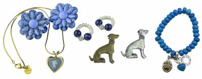 a picture of a collection of necklaces and bracelets