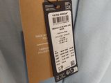 a label on a blue shirt that says video moka