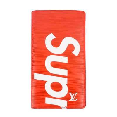 louis vu wallet case in red