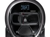 a darth vader helmet with glasses on it