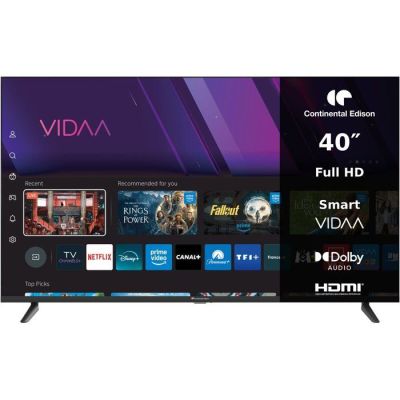 une Smart TV proposant toute une gamme d'applications affichées à l'écran