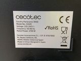 a close up of the back of a machine with a label on it