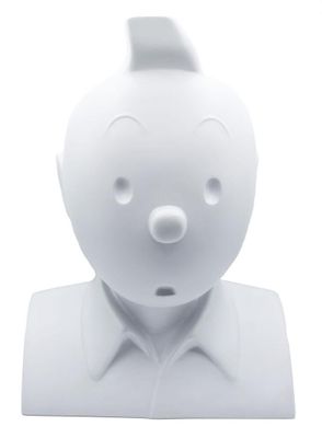 une image représentant une figurine en céramique blanche représentant la tête d'un homme