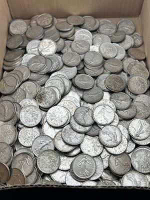 6 kilos de pièces de 5 Francs semeuse.