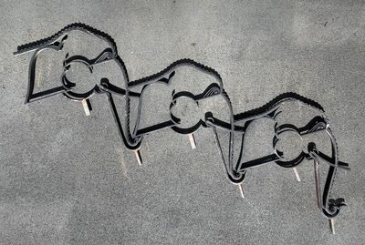 Rampe d'escalier en fer forgé à décor d'éléphants stylisés - Photo 1