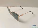 a close up of a pair of sunglasses on a table