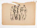 une image représentant un dessin d'un groupe de nus