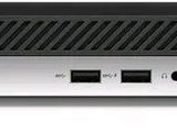 un gros plan d'un ordinateur de bureau HP ProDesk sur fond blanc