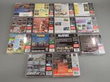 a lot of video games on the table together