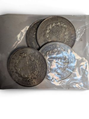 4 Pièces de 50 Fr Hercule, argent (1978) - Photo 1