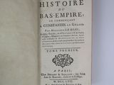 an open book with a black and white title on it